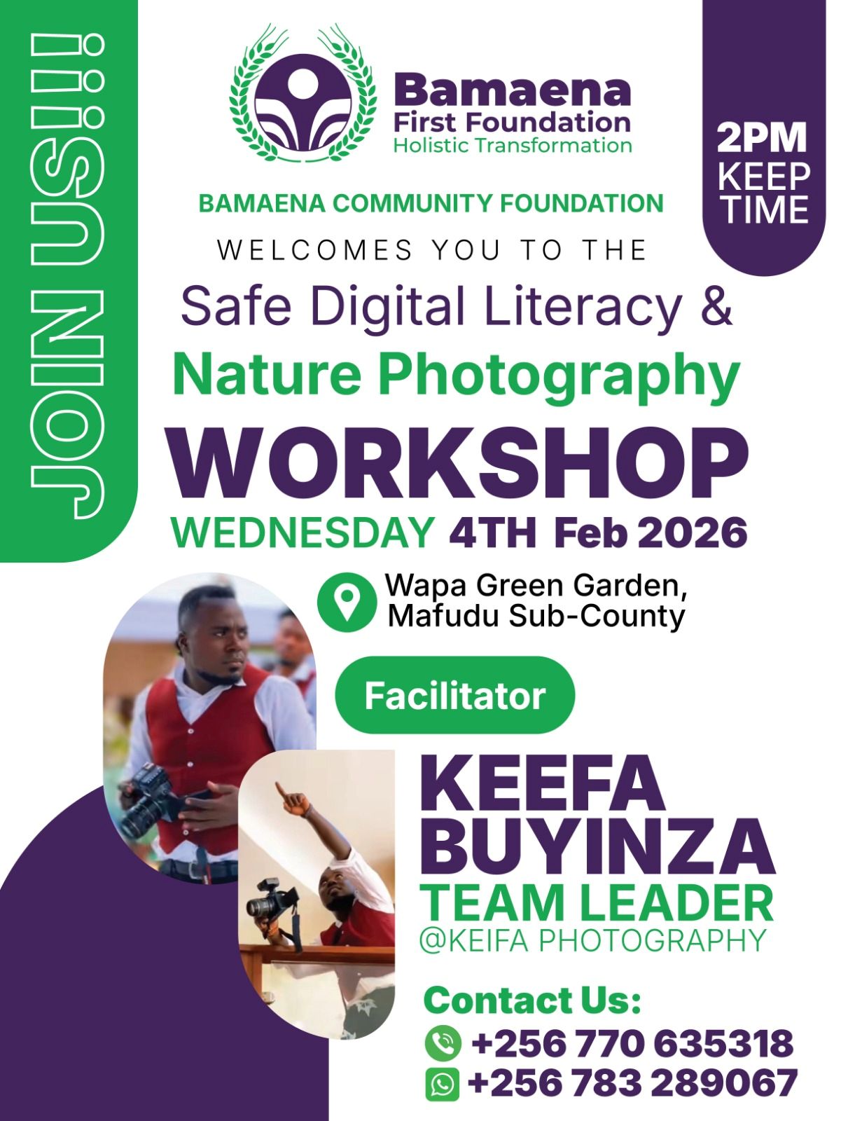 Safe Digital Literacy & Nature Photography Workshop